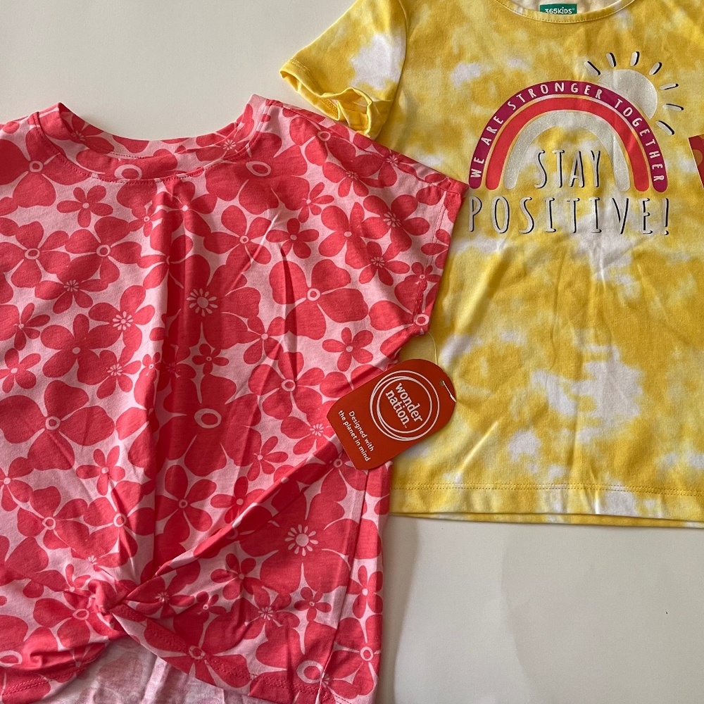 NWT  GIRLS BUNDLE OF 2 TOPS SIZE 6-6X